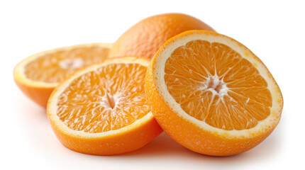 orange sliced isolated