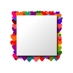 Square copy space icon isolated on transparent background