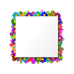  Square copy space icon isolated on transparent background