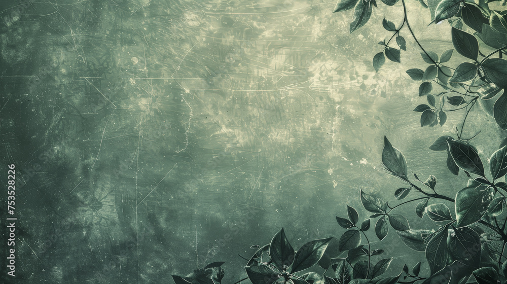 Wall mural a blurry image of a leafy tree with a cloudy sky in the background
