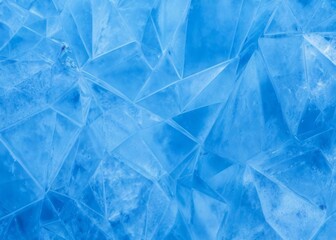 Obraz premium blue ice geometric background texture