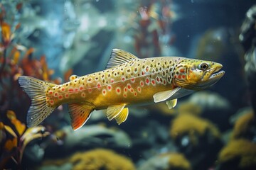 Trout underwater