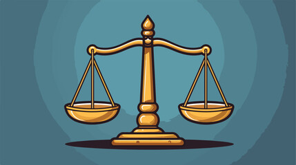 Scales of Justice Icon. Logo of Legal Law Services