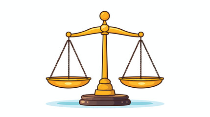 Scales of Justice Icon. Logo of Legal Law Services