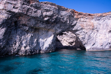 Beautiful view of the island of Comino, Malta
