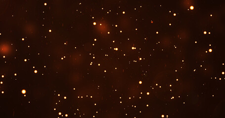 Award show stage screensaver wallpaper soothing seamless loop of particles raining. Shimmering luxury Oscar ceremony performance music concert motion bg. Fashion show runaway stopper elegant dust.