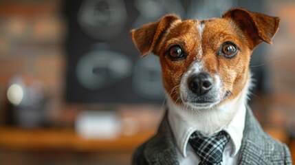スーツを着た犬,Generative AI AI画像 - obrazy, fototapety, plakaty