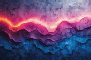 Foto op Canvas Abstract painting Neon colors background wallpaper design images © NikahGeh
