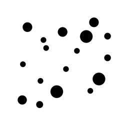 Black Dots Abstract Pattern