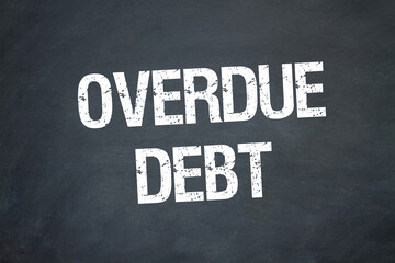 Obraz premium overdue debt 