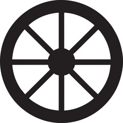 wheel, pictogram