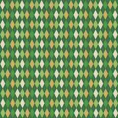 Abstract argyle pattern design background in green shades - 753543820