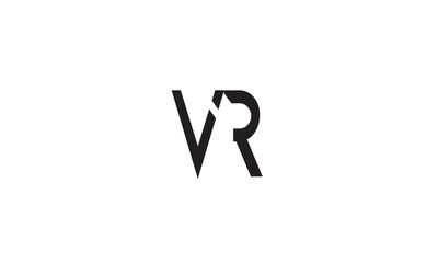 VR, RV , R  ,V, Abstract Letters Logo Monogram	