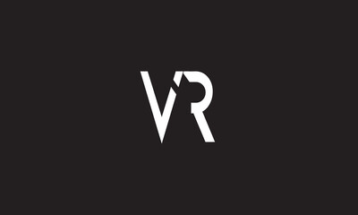 VR, RV , R  ,V, Abstract Letters Logo Monogram	