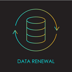 Data Renewal Icon - Fresh Information & Accuracy.