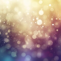 Bright Defocused Abstract Background with lights and floating particles and bokeh