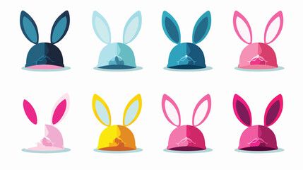 Rabbit ears vector illustration. Easter rabbit. - obrazy, fototapety, plakaty