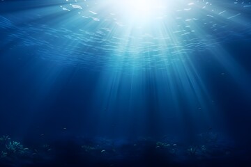 Abstract underwater backgrounds with sun beam and water ripple
