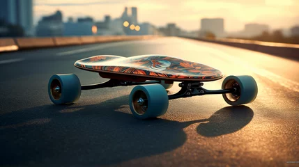Poster Electric skateboard © Cedar