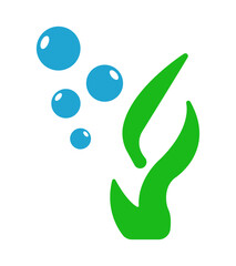 Fototapeta premium Water plant icon vector illustration
