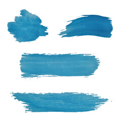 Blaue Pinselvorlagen