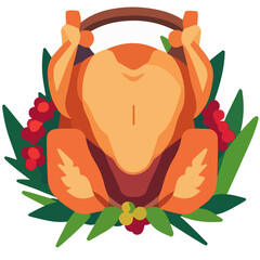 Birdy food | Roasted Turkey Goose Chicken | Perfect for restaurant menu or street food truck