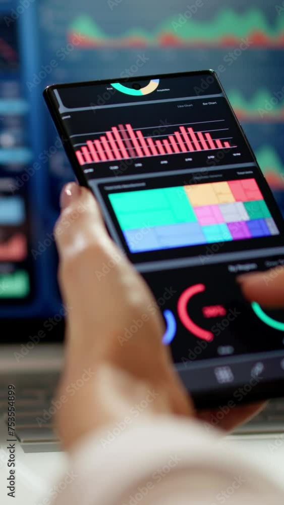 Poster business data analytics dashboard