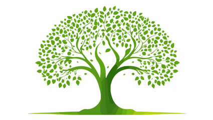 Fototapeta premium Logotipo de un árbol primaveral