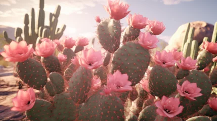 Outdoor-Kissen landscape of cactus in the desert  © ananda