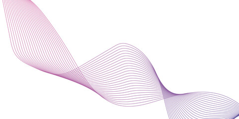 Fototapeta premium Abstract blend wave lines and technology background. Background lines wave abstract stripe design. White background, mesh abstract, vector gradient line soft blend.
