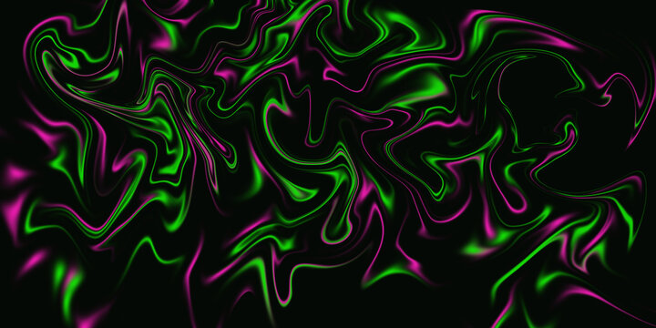 abstract green and purple blure with black background