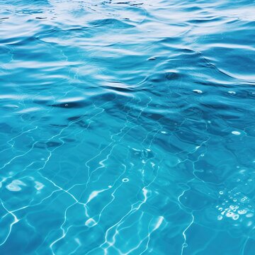 The crisp image captures the essence of water with its clear blue ripples, a relaxing concept suitable for backgrounds with clear space for adding text.