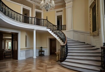curved staircase inside