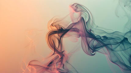 Abstract Smokey Shapes with Neutral Tones