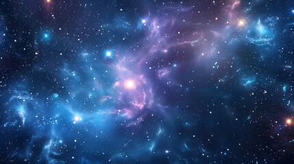 Deep Space Star Cluster Background - obrazy, fototapety, plakaty