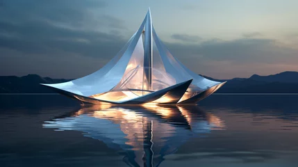 Zelfklevend Fotobehang Futuristic sailboat © Cedar