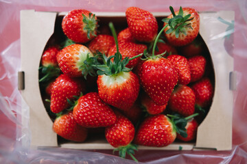 strawberries in a basket