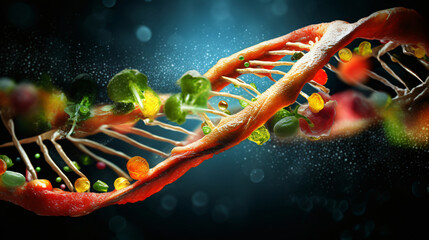 Genetic engineering advancements revolutionize biology - obrazy, fototapety, plakaty