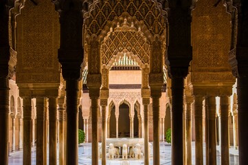 The Alhambra palace in Granada, Andalusia,  Spain - obrazy, fototapety, plakaty