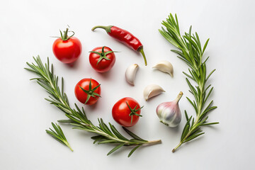 fresh vegetables on a wooden board