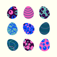 Easter Pattern. Easter eggs. Easter Holidays.