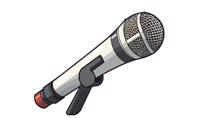 Microphone icon. Live music.