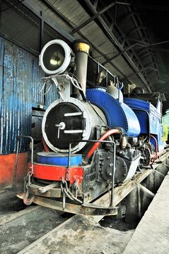 Toy Train Engine, Himalayan Railway, Darjeeling, West Bengal, India, Asia