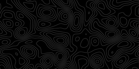 Black abstract background,topography,light spots,vector design,desktop wallpaper curved lines.topology earth map metal sheet soft lines iron plate.
