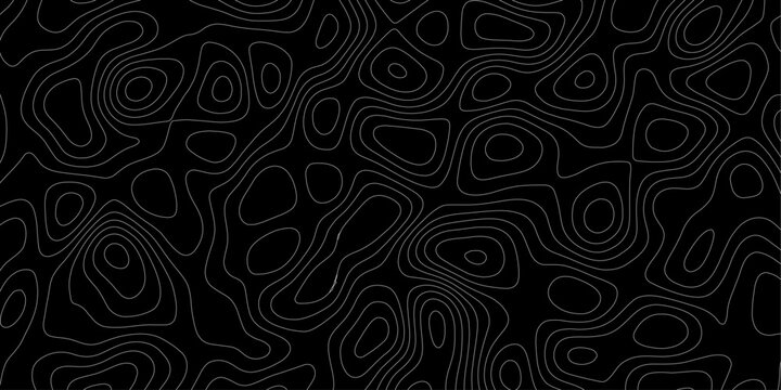 Black curved lines.topography striped abstract metal sheet.soft lines desktop wallpaper high quality aluminum background tech diagonal shiny hair horizontal lines.
