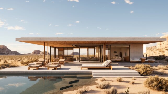 A minimalist desert dwelling with clean lines