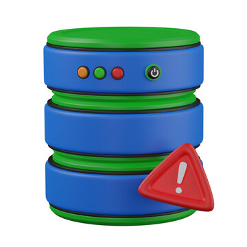 3d render  Database Error  illustration