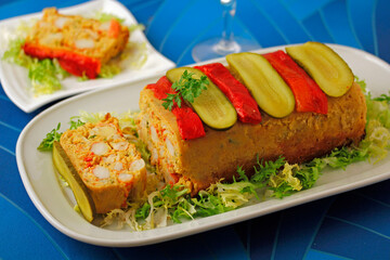 Seafood terrine.