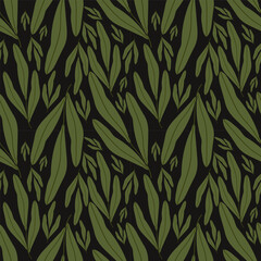 Leaf vector ilustration seamless patern.Great for textile,fabric,wrapping paper,and any print.