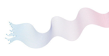 abstract wavy lines background element. Suitable for AI, tech, network, science, digital technology theme